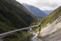 New Zealand, South Island, Southern Alps, Arthur's Pass Bridge — Stock Photo