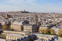 France, Paris, Centre ville avec Montmarte et basilique du Sacré-Cœur en arrière-plan — Photo de stock