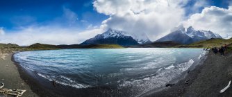 Chili, patagonien, torres del paine nationalpark, lago nordenskjold — Stockfoto