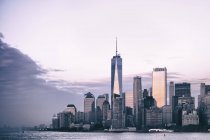 États-Unis, New York, Manhattan, Skyline avec un World Trade Center — Photo de stock