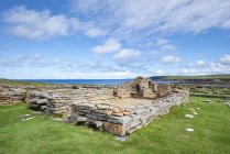 Great Britain, Scotland, Orkney, Mainland, Brough of Birsay, settlement remains, old monastery from 11th Century — Stock Photo