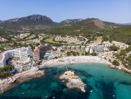 Espanha, Baleares, Maiorce, Calvia, Costa de la Calma, Vista aérea do Camp de Mar — Fotografia de Stock