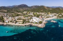 Spagna, Baleari, Maiorca, regione di Calvia, Costa de la Calma, vista aerea del Camp de Mar — Foto stock