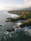Indonesia, Bali, Vista aérea de la playa de Balian - foto de stock