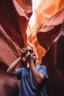 USA, Arizona, Lower Antelope Canyon, Touristenfotos — Stockfoto
