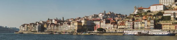 Portogallo, Porto, Veduta panoramica del centro storico 'Ribeira' — Foto stock