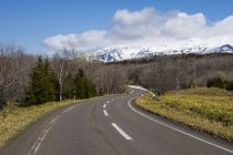 Хоккайдо, Національний парк Шіретоко, порожня дорога — стокове фото