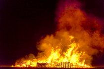 Great Britain, Scotland, East Lothian, Aberlady, Bonfire — Stock Photo