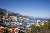 Княжество Монако, Монако, Монте-Карло, Вид на порт Эркюль — стоковое фото