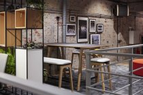 Interior of a modern industrial style loft office — Stock Photo