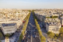 France, Paris, cityscape with Avenue des Champs-Elysees — Stock Photo