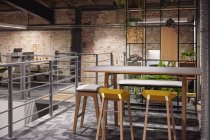 Interior of a modern industrial style loft office — Stock Photo