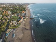 Indonesia, Bali, Aerial view of Batu Bolong beach — Stock Photo