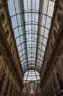 Italy, Milan, Galleria Vittorio Emanuele II, glass roof — Stock Photo