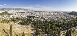 Greece, Athens, panorama, view from Acropolis hill — Stock Photo