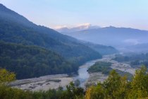Чорногорія, Андрієвця, Lim долині в ранковий світ — стокове фото