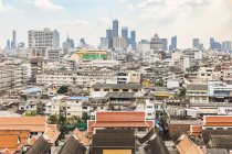 Thailand, Bangkok, aerial view of the city with different areas — Stock Photo