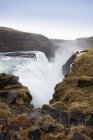 Island, Goldener Kreis, Gullfoss-Wasserfall — Stockfoto