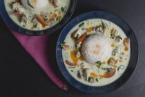 Tom Ka Gai, Thai soup with chicken — Stock Photo