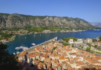 Montenegro, Bay of Kotor, Kotor, old town, view from fortress Sveti Ivan — Stock Photo