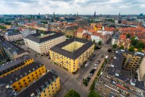 View of city center from above from Church of Our Saviour, Copenhagen, Denmark — Stock Photo