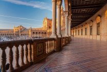Longa exposição da Plaza de Espana, Sevilha, Espanha — Fotografia de Stock