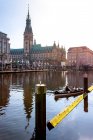 View to city hall, Hamburg, Germany — Stock Photo