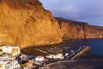 Espanha, Ilhas Canárias, La Gomera, Valle Gran Rey, Vueltas, Porto de pesca — Fotografia de Stock