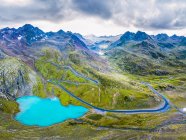 Áustria, Tirol, Kauner Valley Glacier Road e Lake Weisssee — Fotografia de Stock