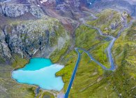 Áustria, Tirol, Kauner Valley Glacier Road e Lake Weisssee — Fotografia de Stock