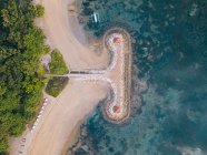Indonesia, Bali, Sanur, Aerial view of resort beach — Stock Photo