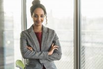 Portrait of a confident young businesswoman in office — Stock Photo