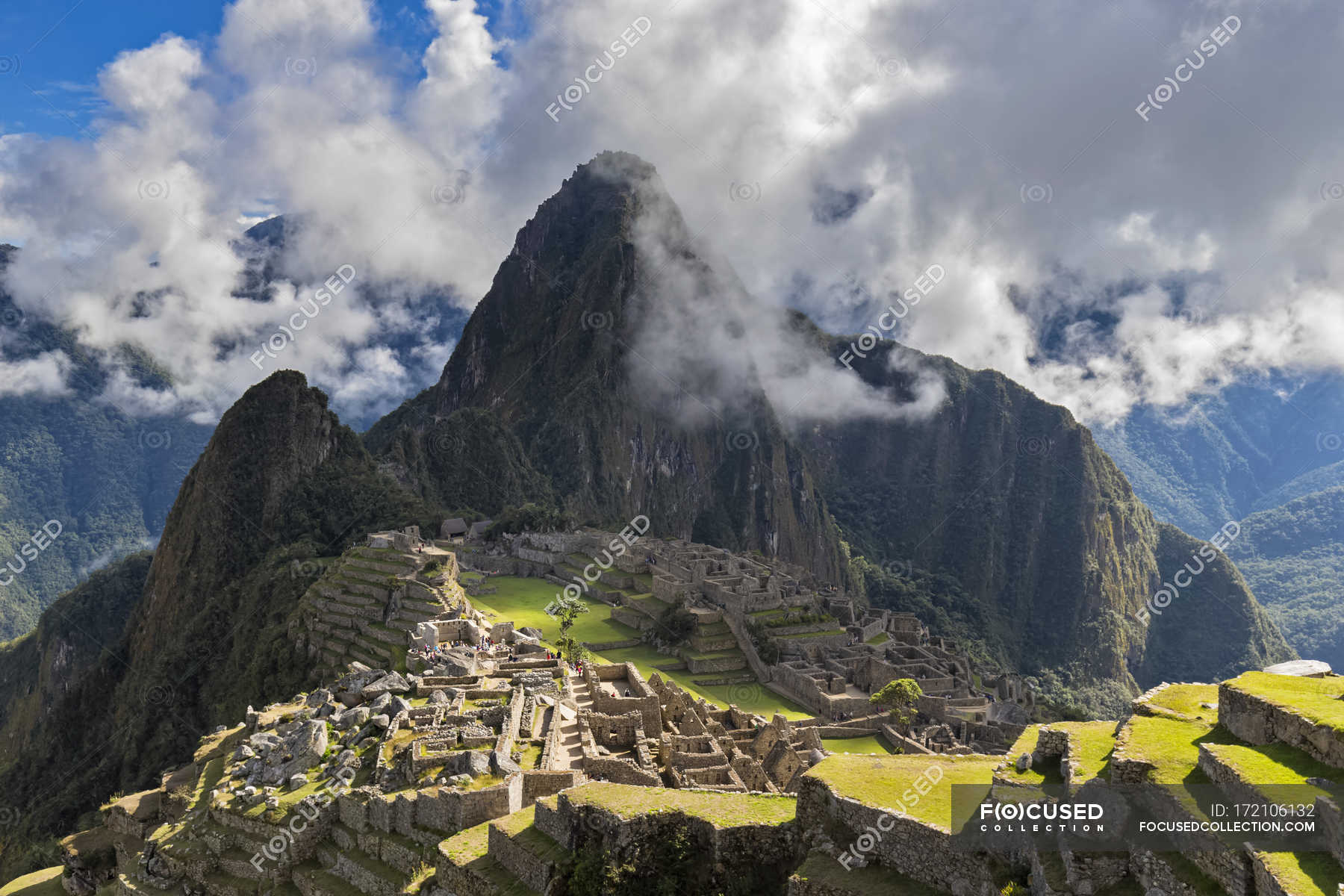 South America Peru Andes Mountains Landscape With Machu Picchu View   Focused 172106132 Stock Photo South America Peru Andes Mountains 