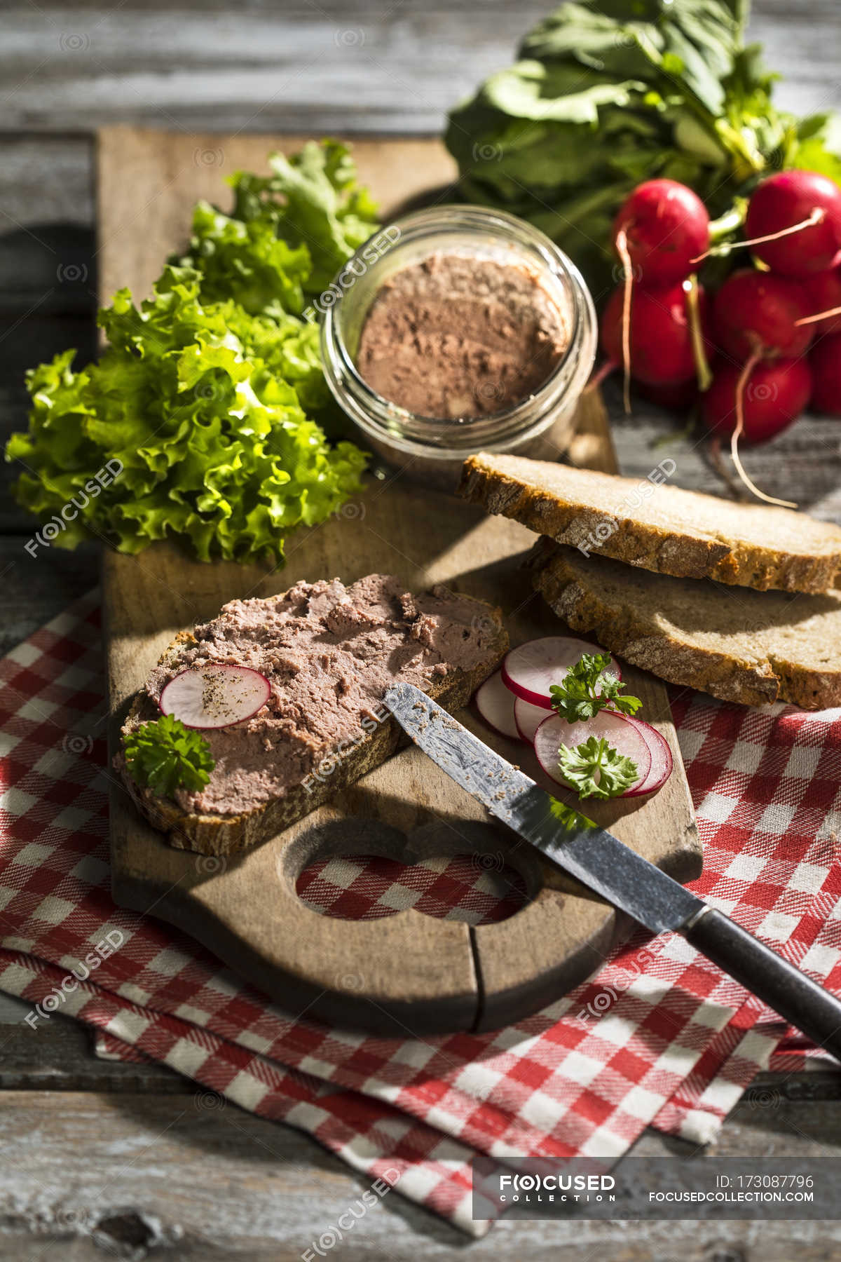 Liverwurst spread Stock Photos, Royalty Free Images Focused