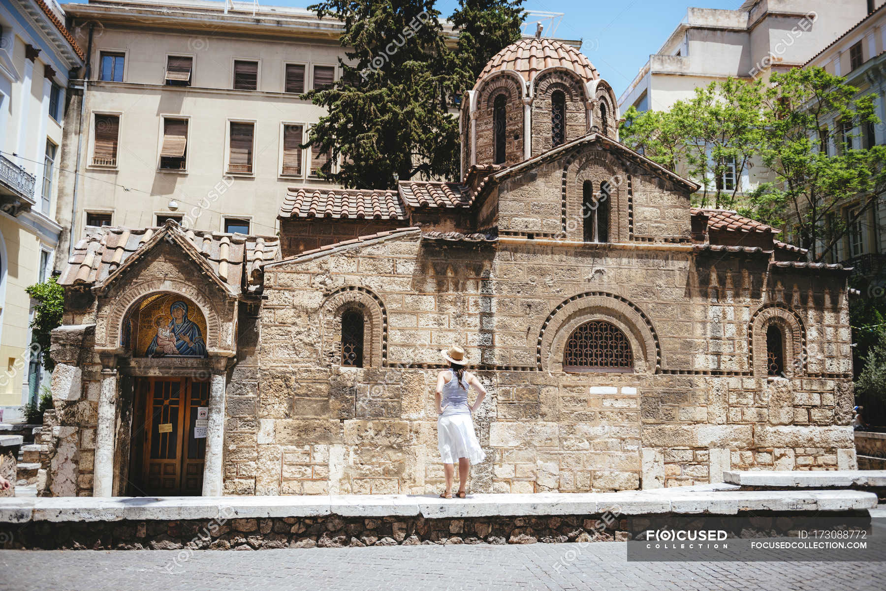 Church of panagia kapnikarea Stock Photos, Royalty Free Images Focused