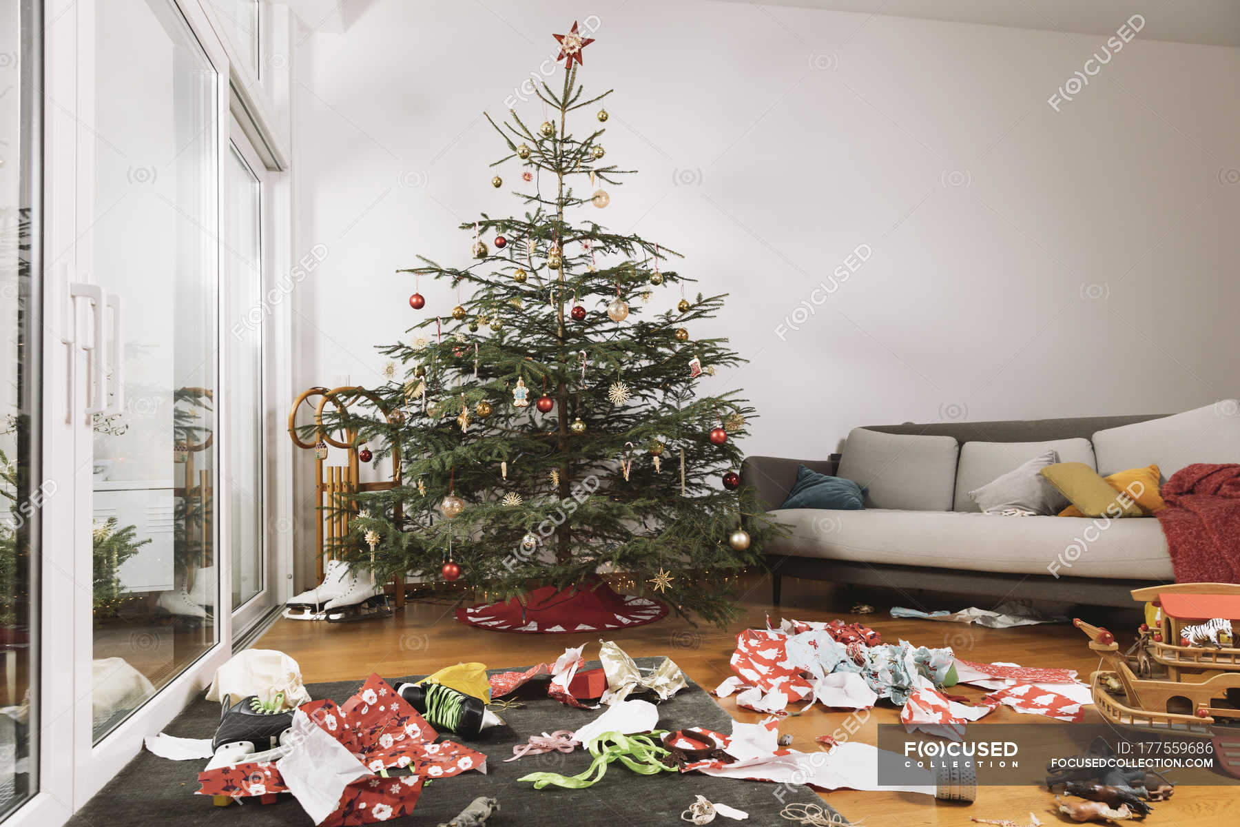 Christmas Mess In The Living Room