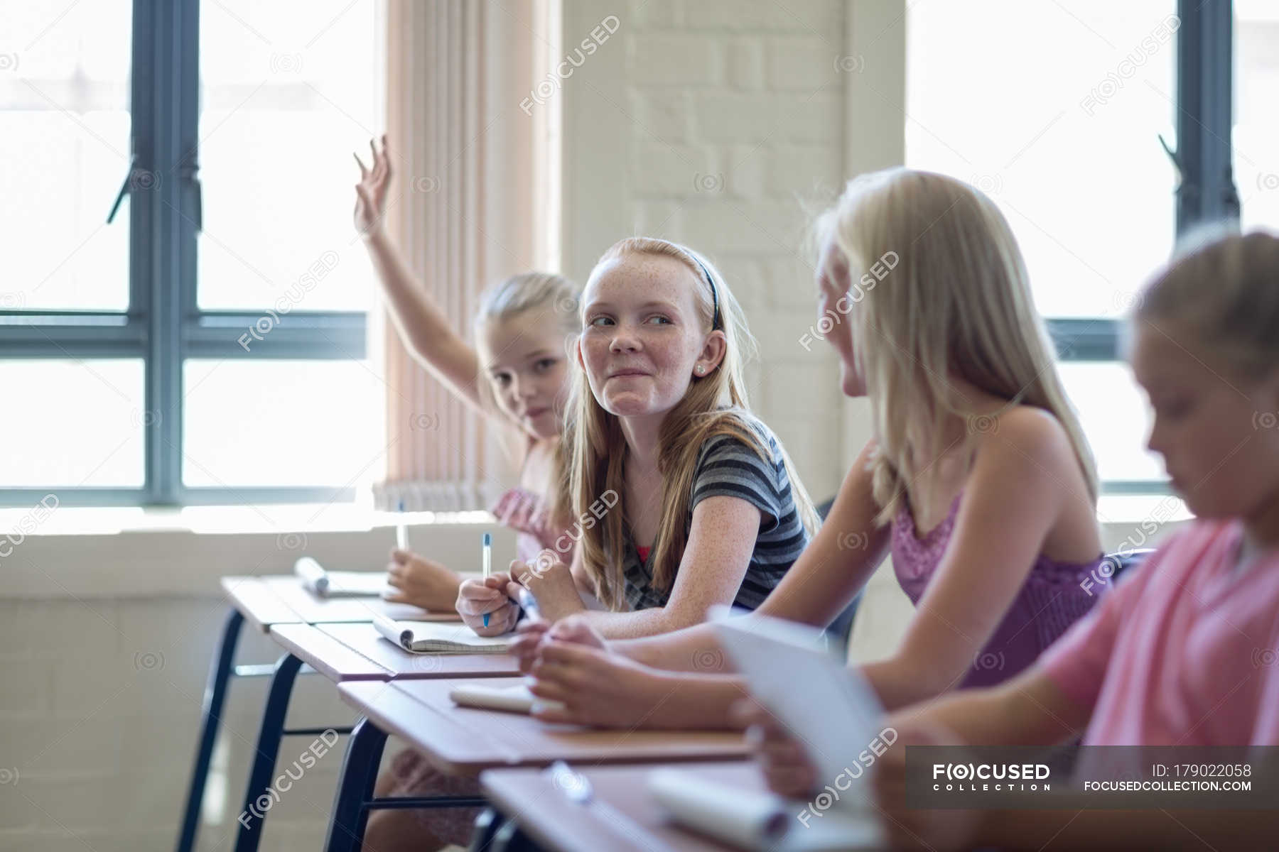 Schoolgirl classroom