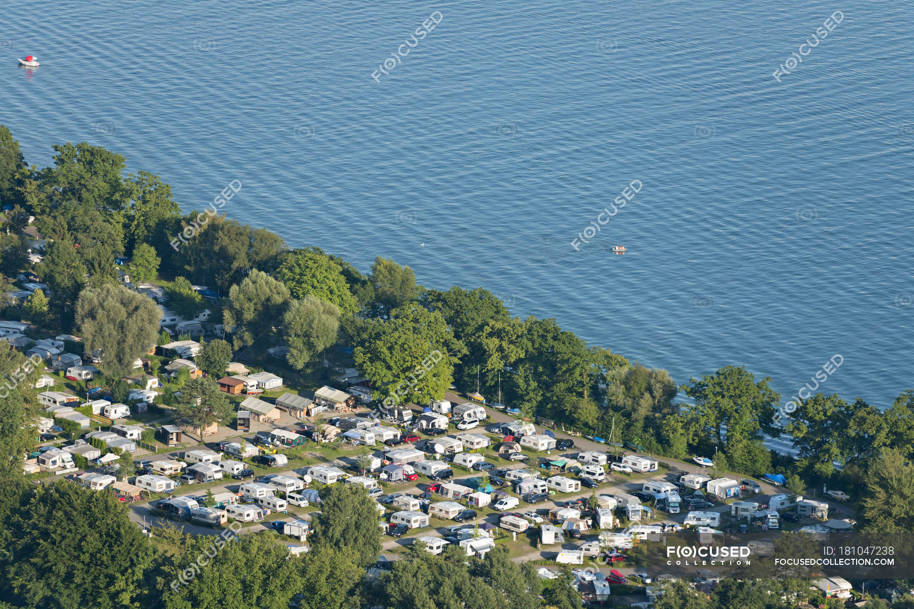Germany Baden Wuerttemberg Lake Constance Kressbronn Camping Ground