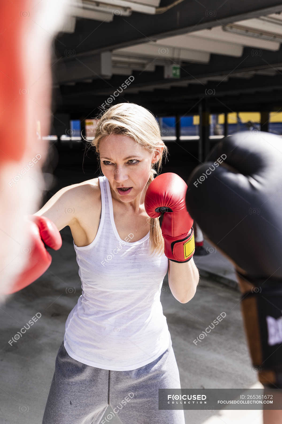 Westend61 GmbHMan and woman in boxing training pic