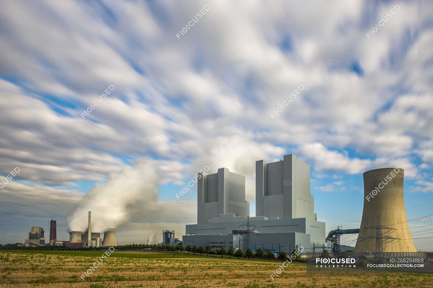 Germany, Grevenbroich-Neurath, old and new Neurath Power — energy supply, outdoors Stock Photo | #268294868