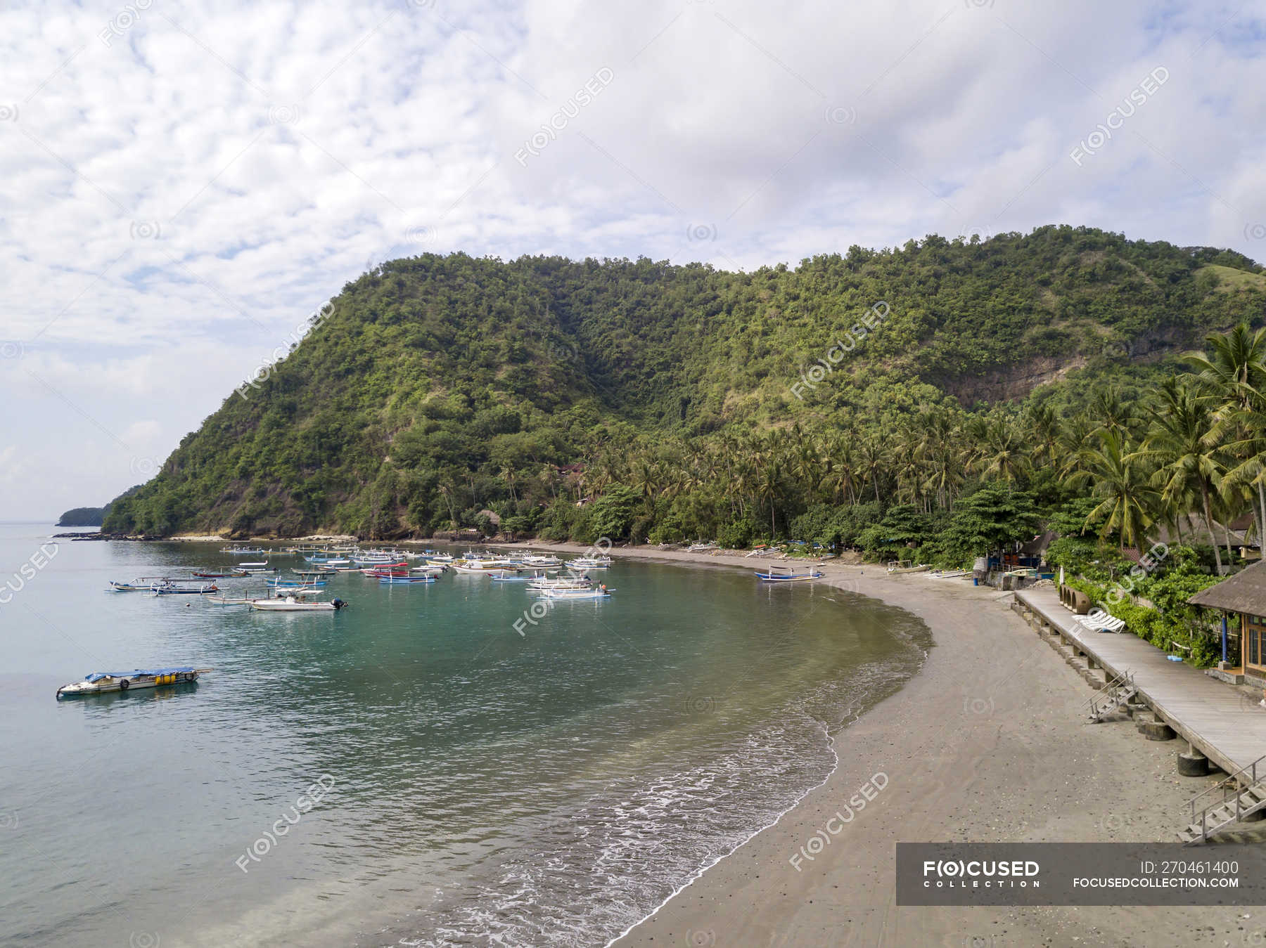 Indonesia, Bali, Aerial View Of Beach — Holiday Resort, Beauty Of ...