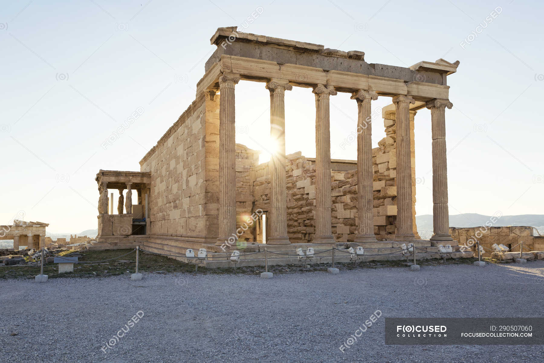 Greece Athens Acropolis Erechtheion History Photography Stock Photo 290507060