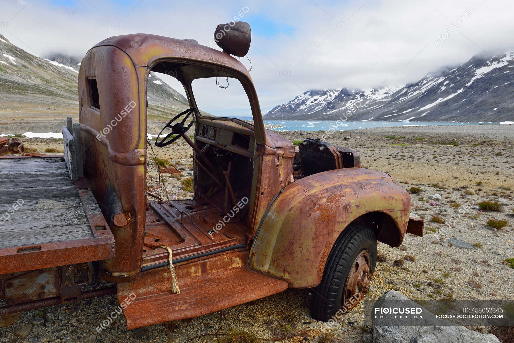 Greenland, East Greenland, US Airforce Base, Bluie East 2, rusty ...