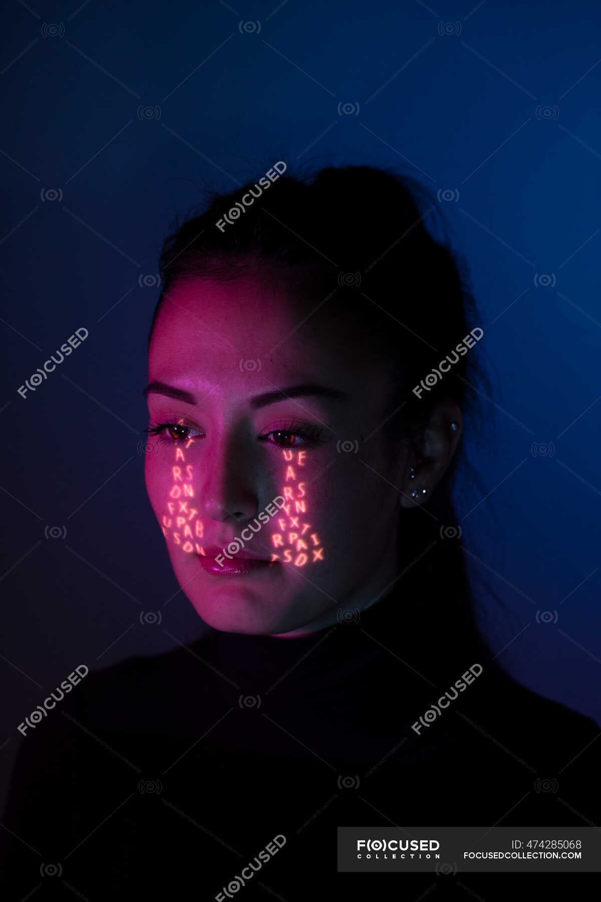 Woman crying tears of letters — creativity, mourning - Stock Photo ...