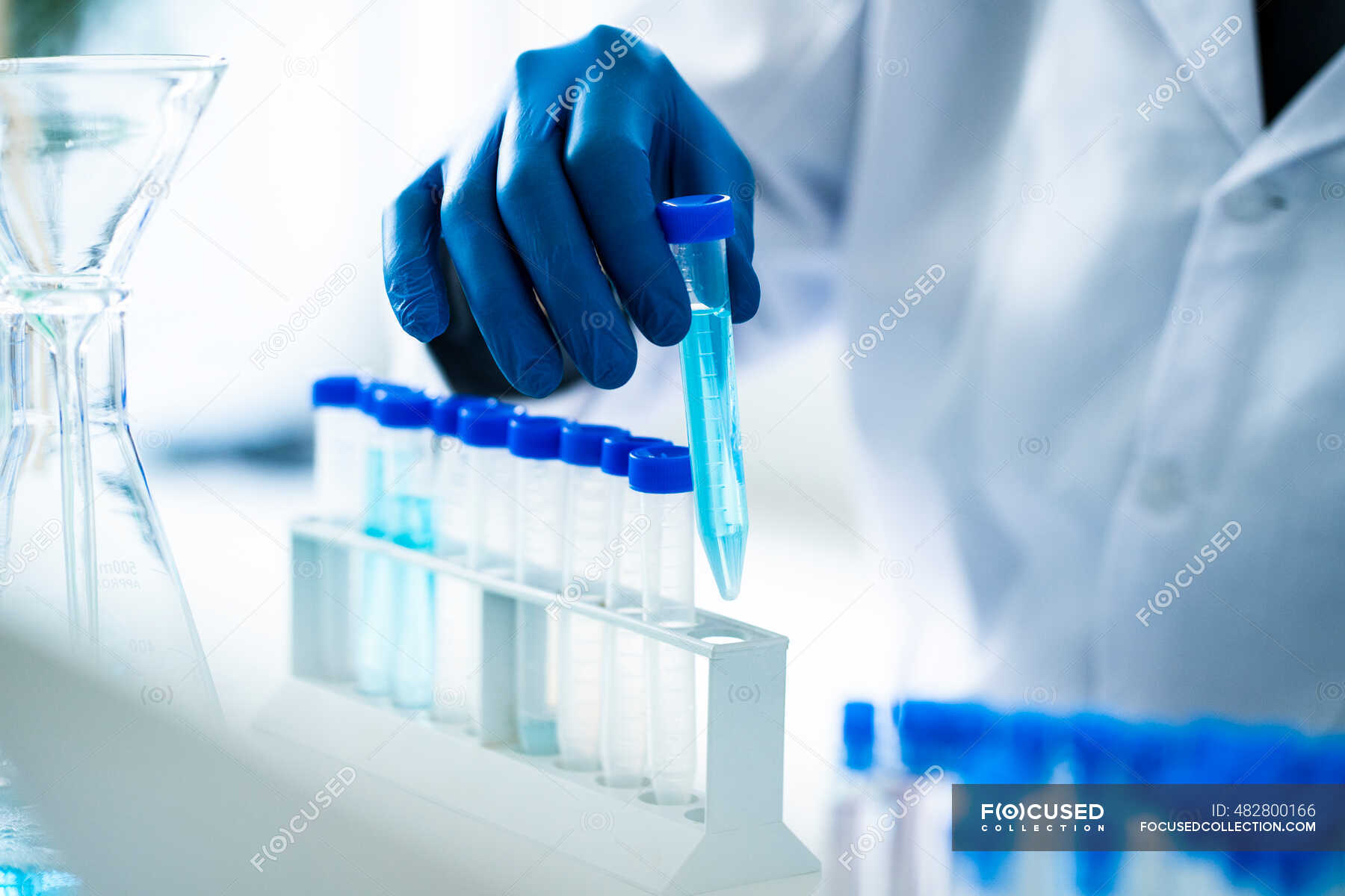 scientist-arranging-test-tube-in-rack-while-working-in-laboratory