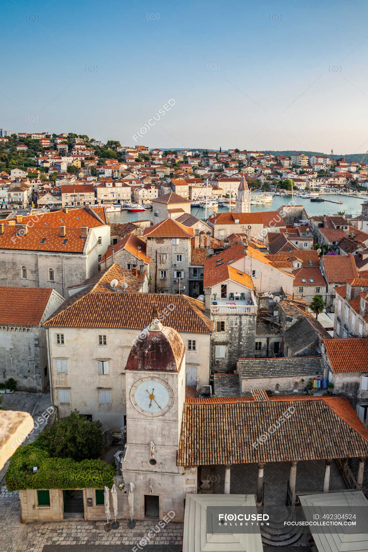 Cidade Velha De Split Na Dalmácia, Croácia. Split É A Cidade