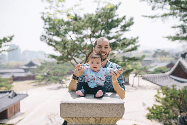 Padre e bambina — Foto stock