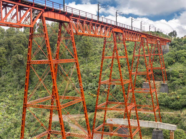 Makatote Viadukt en el Parque Nacional Tongariro - foto de stock