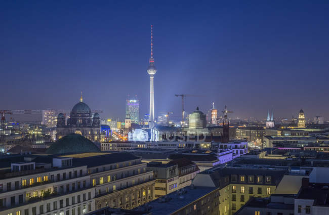 Skyline con torre della televisione, Berlino — Foto stock