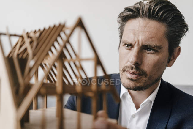 Modello di esame dell'architetto — Foto stock